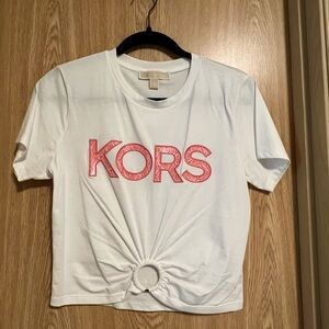 Michael Kors Snake Print Logo Ring T-Shirt